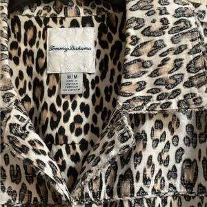 Tommy Bahama Women's Animal Print Jean Jacket